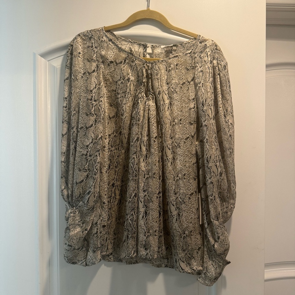 Snakeskin blouse